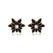 Load image into Gallery viewer, 18K Gold Layered Multi-Color Flower Design Push Back Earrings 21.0019/2/7/17/30/92/3 (More Colors)
