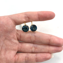 Load image into Gallery viewer, 18K Gold Layered Assorted Rhinestone Colors Leverback Earrings 21.0087/1/2/3/4/5/6/7/9
