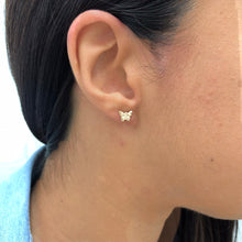 Load image into Gallery viewer, 18K Gold Layered butterfly design, Plugs Kids Earrings 21.0091
