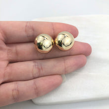 Load image into Gallery viewer, 18K Gold Layered 16mm Gold Ball Stud Earrings 21.0119
