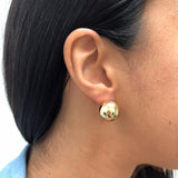 18K Gold Layered 16mm Gold Ball Stud Earrings 21.0119