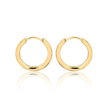 Load image into Gallery viewer, 18K Gold Layered 13 mm Endless-Loop Hoops 21.0120
