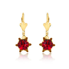 Load image into Gallery viewer, 18K Gold Layered Rhinestone Lever Back Earrings 21.0166/1/2/3/6/7
