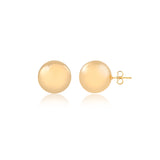 18K Gold Layered 13 mm Stud Ball Push-Back Earrings 21.0168