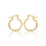 18K Gold Layered 18mm Cylinder Hoops 21.0252