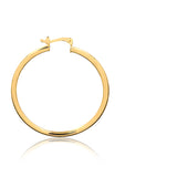 18K Gold Layered 28 mm Cylinder Hoops 21.0254