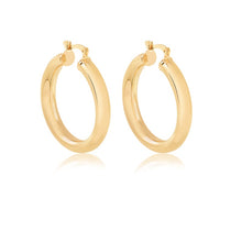 Load image into Gallery viewer, 18K Gold Layered 35 mm Hoops 21.0266
