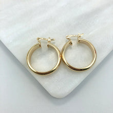 Load image into Gallery viewer, 18K Gold Layered 35 mm Hoops 21.0266
