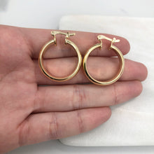 Load image into Gallery viewer, 18K Gold Layered 35 mm Hoops 21.0266

