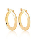 18K Gold Layered 33 mm Cylinder Hoops 21.0293