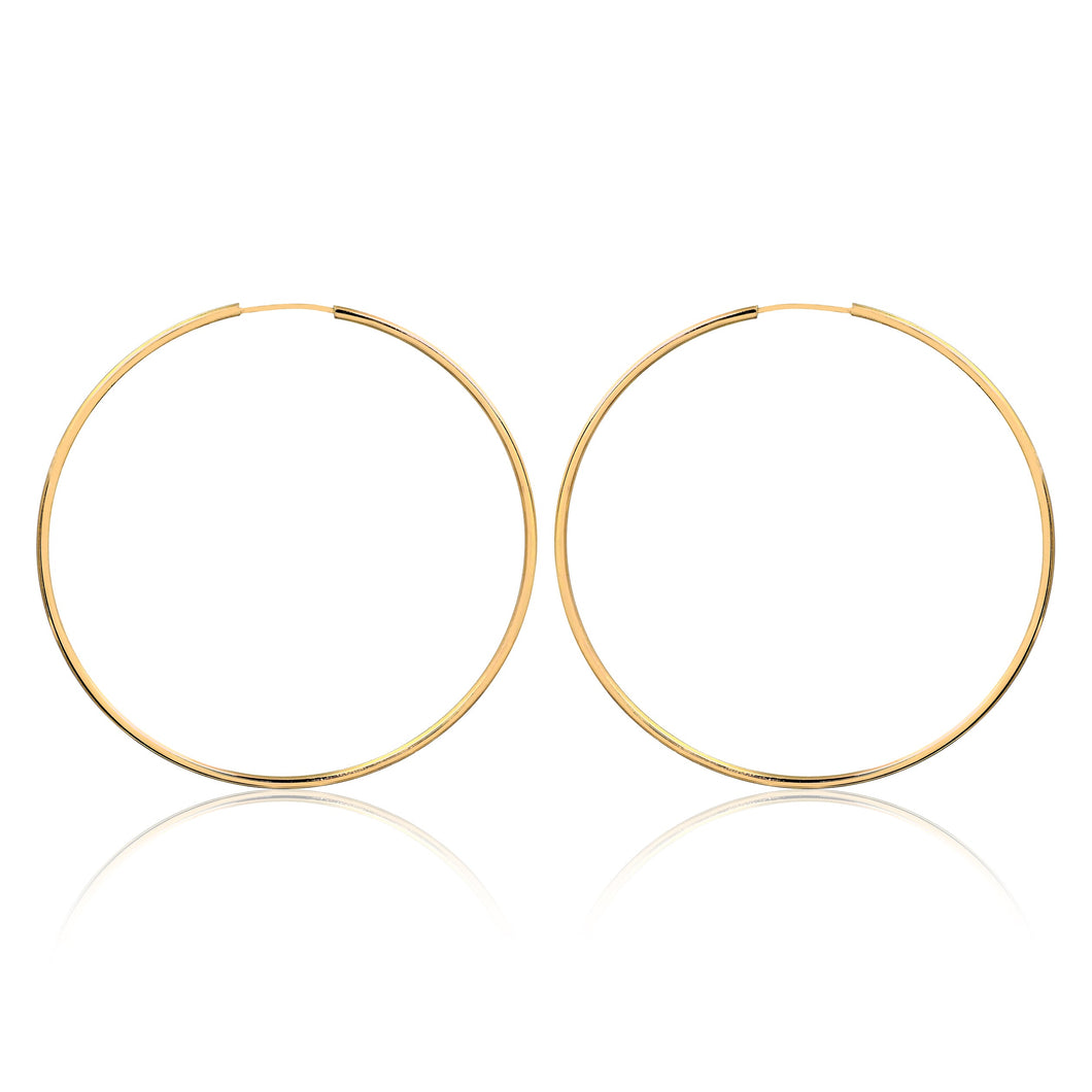 18K Gold Layered Hoops 21.0428