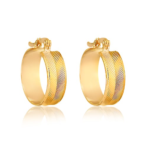 18K Gold Layered Hoops 21.0481