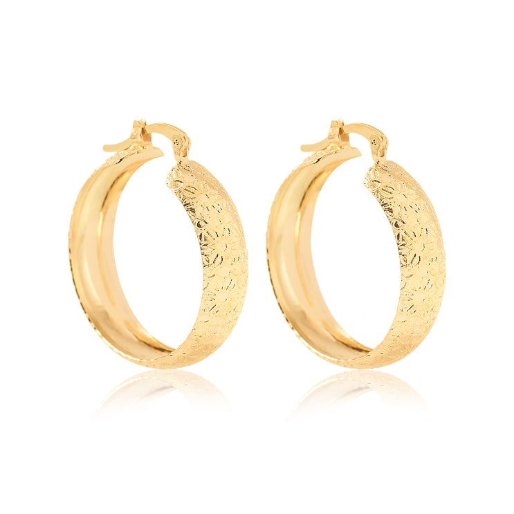 18K Gold Layered Hoops 21.0546