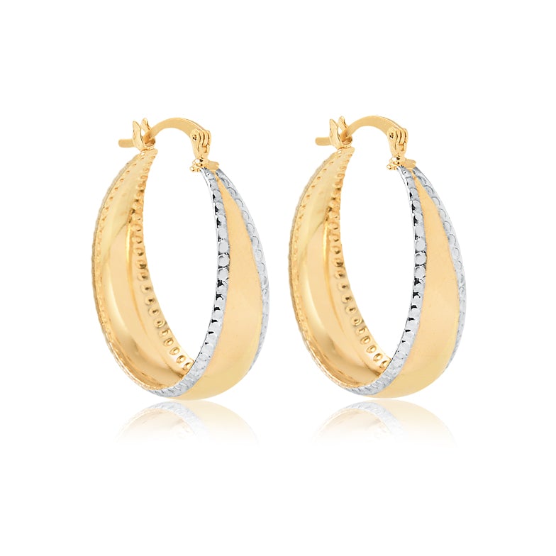 18K Gold Layered Hoops 21.0547