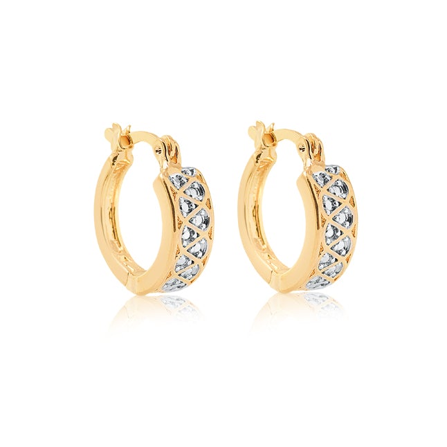 18K Gold Layered Hoops 21.0587