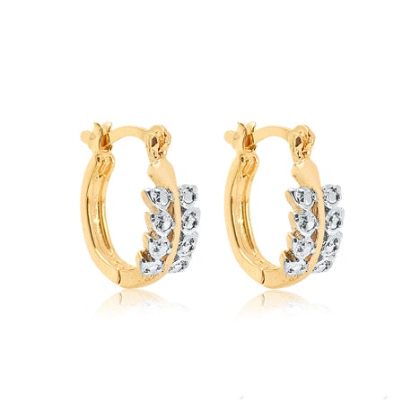 18K Gold Layered Hoops 21.0589