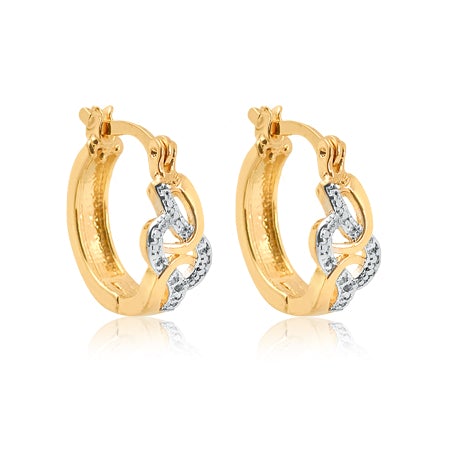 18K Gold Layered Hoops 21.0594
