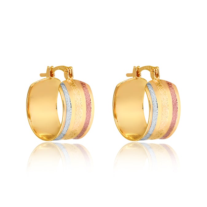 18K Gold Layered Hoops 21.0607