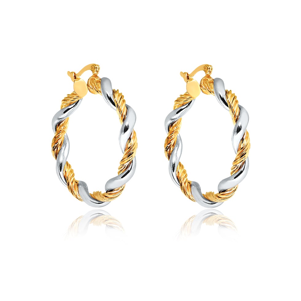 18K Gold Layered Hoops 21.1127