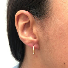 Load and play video in Gallery viewer, 18K Gold Layered 13 mm Endless-Loop Hoops 21.0120
