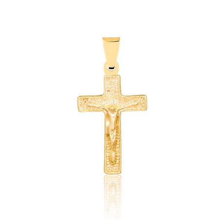 18K Gold Layered Jesus Cross Design Religious Pendant 31.0003