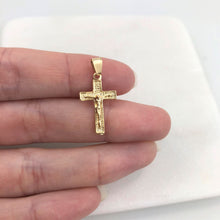 Load image into Gallery viewer, 18K Gold Layered Jesus Cross Design Religious Pendant 31.0003
