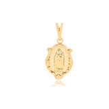 18K Gold Layered 17mm Our Lady of Guadalupe Medal Pendant 31.0049