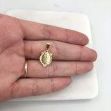 18K Gold Layered 17mm Our Lady of Guadalupe Medal Pendant 31.0049