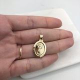 18K Gold Layered The Holy Child (El Divino niño) Medal Religious Pedant 31.0056