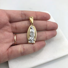 Load image into Gallery viewer, 18K Gold Layered Two Tone Our Lady of Guadalupe Oval Medal Pedant 31.0058
