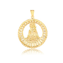 Load image into Gallery viewer, 18K Gold Layered Diamond Cut Finish of Our Lady of Charity Medal Pendant 31.0074
