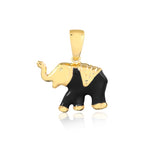 18K Gold Layered Enamel Elephant Figure Pendant 31.0080/1/2/3