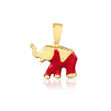 Load image into Gallery viewer, 18K Gold Layered Enamel Elephant Figure Pendant 31.0080/1/2/3
