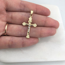Load image into Gallery viewer, 18K Gold Layered Two Tone Jesus Cross Pendant 31.0102
