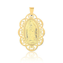 Load image into Gallery viewer, 18K Gold Layered Cut Out Design Our Lady of Guadalupe Medal Pendant 31.0119
