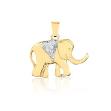 Load image into Gallery viewer, 18K Gold Layered Two-Tone Elephant Shape Pendant 31.0134
