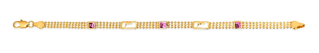 18K Gold Layered Bracelet 71.0099/7-7.5