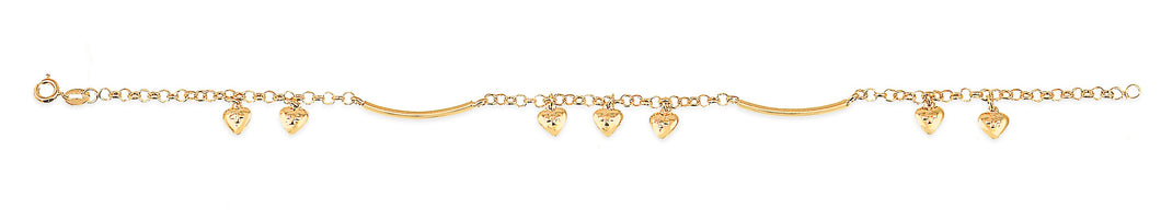 18K Gold Layered Anklet 71.0123-10